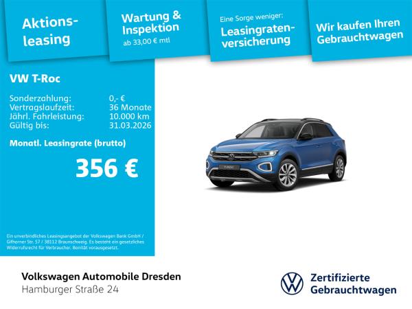 Volkswagen T-Roc Style 1.5 TSI DSG LED-PLUS APP TRAVEL Volkswagen T-Roc Style 1.5 TSI DSG LED-PLUS APP TRAVEL