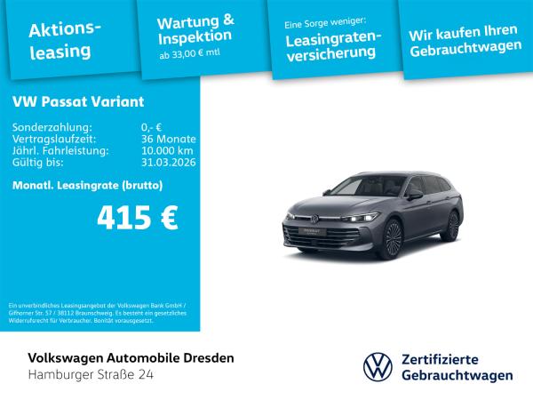 Volkswagen Passat Variant Elegance 1.5 TSI eHybrid IQ AHZV Volkswagen Passat Variant Elegance 1.5 TSI eHybrid IQ AHZV