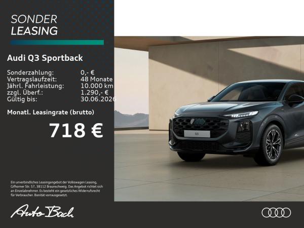 Audi Q3 Sportback e-hybrid 2x S-Line AHK /19" /TechPlus /