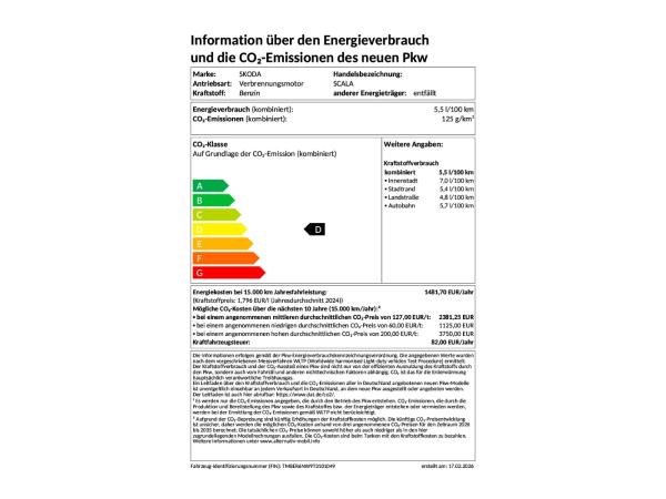 Skoda Scala DSG Balance SOFORT VERFÜGBAR! ACC AHK Virtual Matrix PDC
