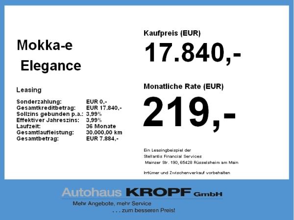 Opel Mokka-e ,Navi,Sitzheizung,Klimaautomatik,LED