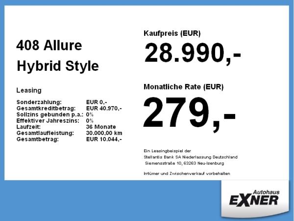 Peugeot 408 Allure Hybrid **Gewerbehammer**