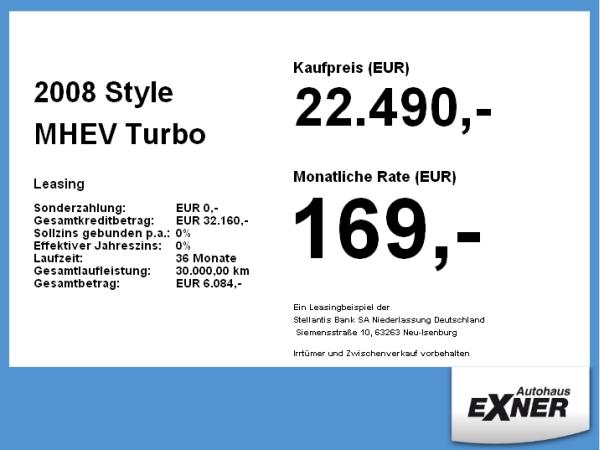 Peugeot 2008 Style MHEV **Gewerbehammer**