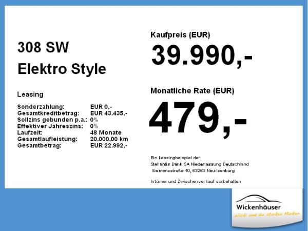 Peugeot 308 SW Elektro Style
