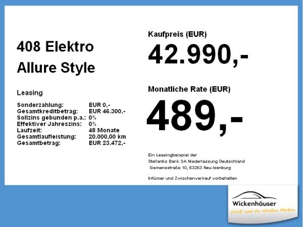Peugeot 408 Elektro Allure