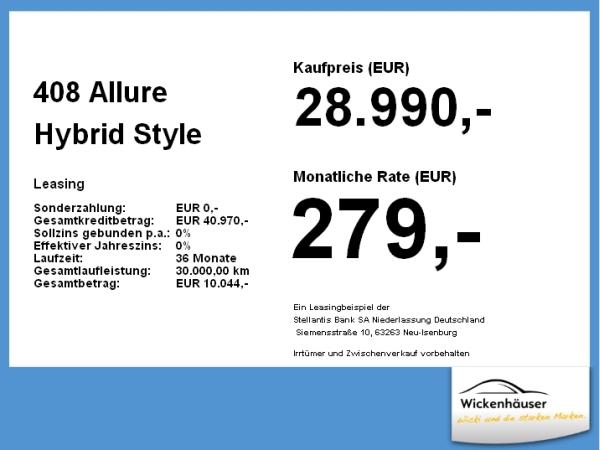 Peugeot 408 Allure Hybrid **Gewerbehammer**