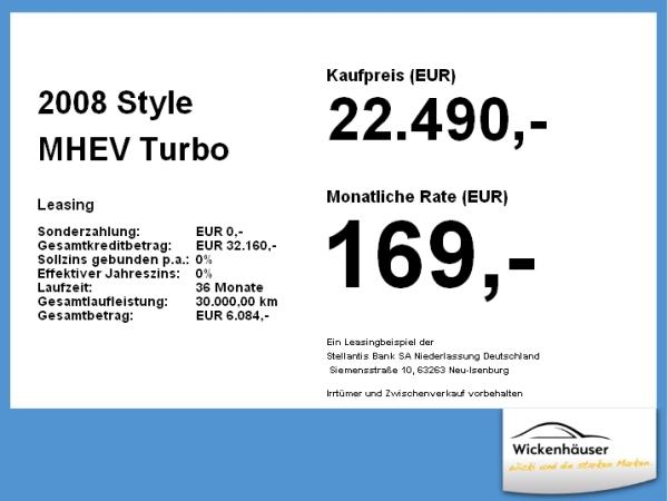 Peugeot 2008 Style MHEV **Gewerbehammer**