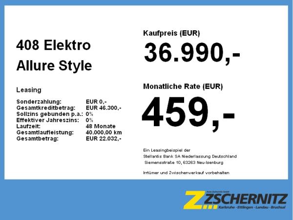 Peugeot 408 Elektro Allure **Gewerbehammer**