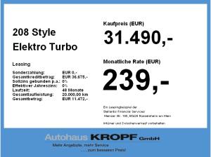 Peugeot 208 Style Elektro