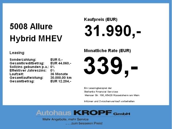 Peugeot 5008 Allure Hybrid **Gewerbehammer**