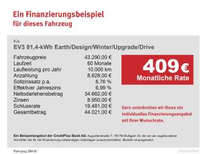 Kia EV3 81,4-kWh Earth/Design/Winter/Upgrade/Drive LED