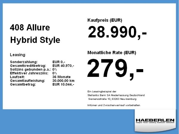 Peugeot 408 Allure Hybrid **Gewerbehammer**