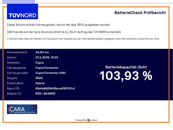 Cupra Formentor 1.5 TSI e-HYBRID Navi ACC CarPlay 360°