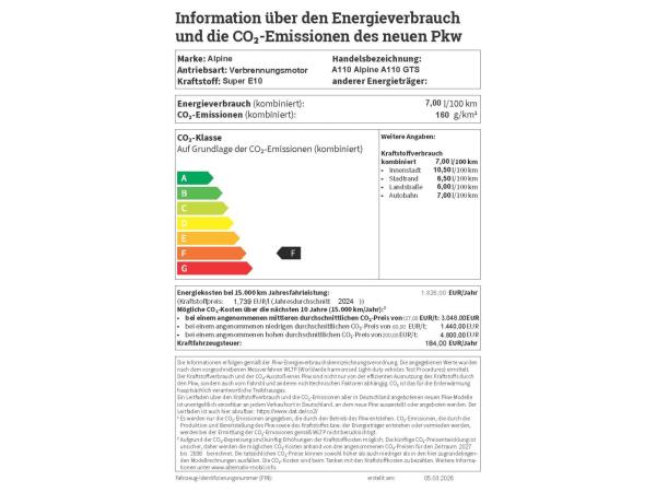 Alpine A110 GTS🔥TOP DEAL🔥300 PS 🔥Blanc Irisé