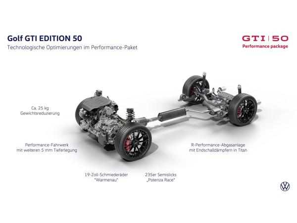 Volkswagen Golf GTI EDITION 50 2,0 l TSI OPF 239 kW (325 PS) *WKR*Pano*Navi*