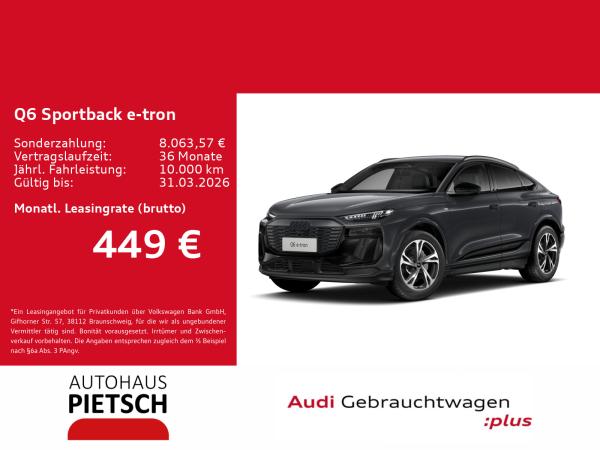 Audi e-tron Q6 SportbackS-Line Luftfed B&O AHK HeadUp