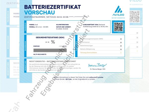 Audi A6 e-tron Sportback S-Line 21 AHK MATRIX 0,25%