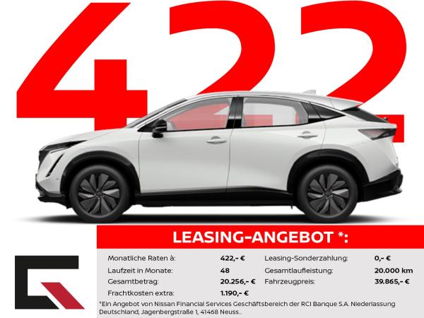 Nissan Ariya 63kWh 2025 /Winter/Navi/Carplay/CCS/22kWh OBC