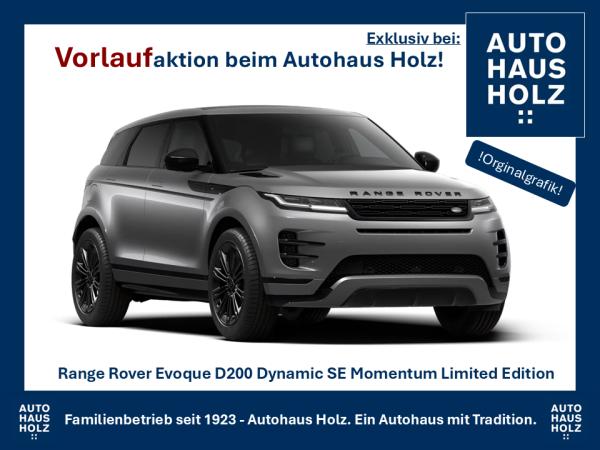 Land Rover Range Rover Evoque Sondermodell Momentum Dynamic SE -  20ZOLL SCHWARZ - SCHWARZ PAKET - KOMFORTPAKET - SHZ - FAHRPAKET