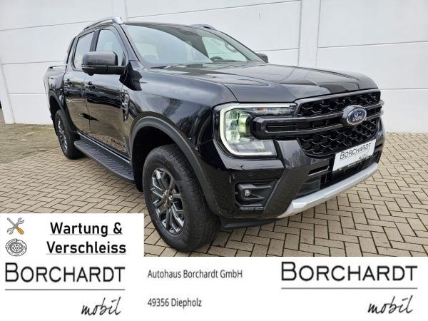 Ford Ranger *3.0*V6*240PS*Wildtrak*Wartung & Verschleiss*sofort*e-4WD*el.Rollo*ACC*360°*Techno46*AHK*