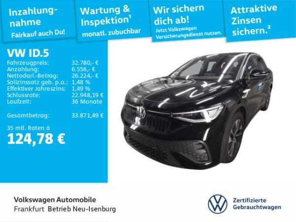 Volkswagen ID.5 Pure Navi IQ.Light LaneAssist SideAssist