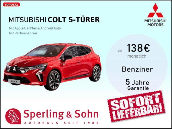 Mitsubishi Colt 1.0 5-Türer ❗"SOFORT LIEFERBAR"❗ ✔️Parksensoren, Apple-CarPlay + Android-Auto✔️