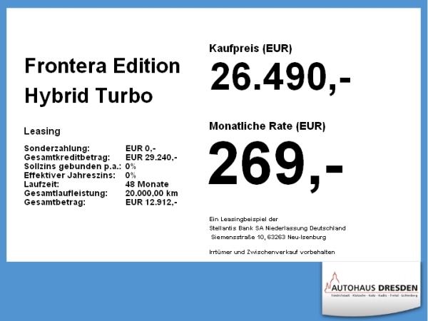 Opel Frontera Edition Hybrid
