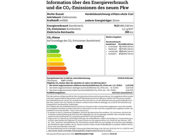 Suzuki e Vitara Comfort Allgrip-e 61 kWh eAxle