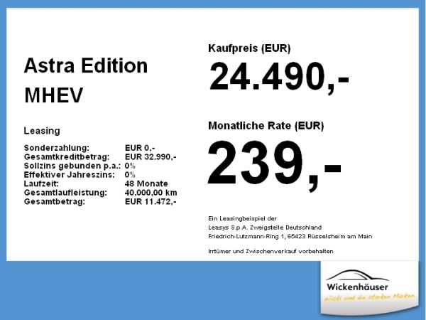 Opel Astra Edition MHEV
