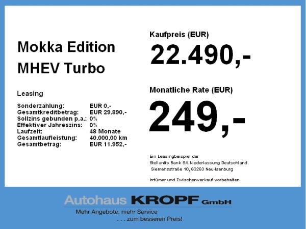 Opel Mokka Edition MHEV