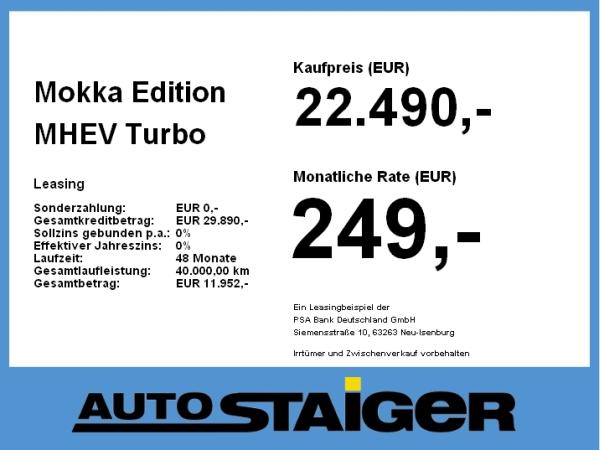 Opel Mokka Edition MHEV