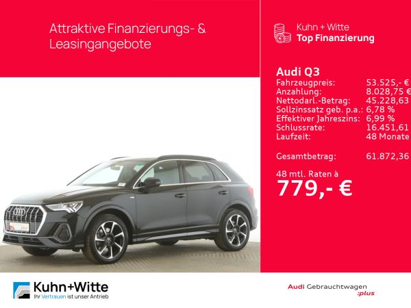 Audi Q3 45 TFSI quattro S line AHK+Matrix+RFK+MMI-Plus