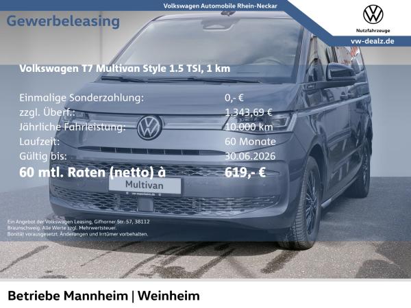 Volkswagen T7 Multivan Style 1.5 eHybrid 4MOTION DSG AHK
