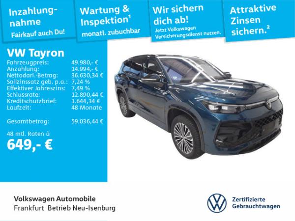 Volkswagen Tayron 1.5 TSI DSG eHybrid R-Line Navi IQ.LIGHT - HD-Matrix-Scheinwerfer Spurwechselassistent DAB+