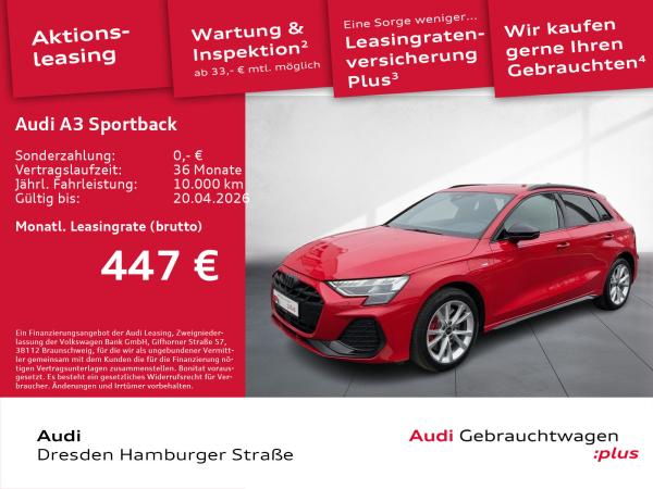 Audi A3 Sportback TFSIe S line 45 S tronic Matrix LED