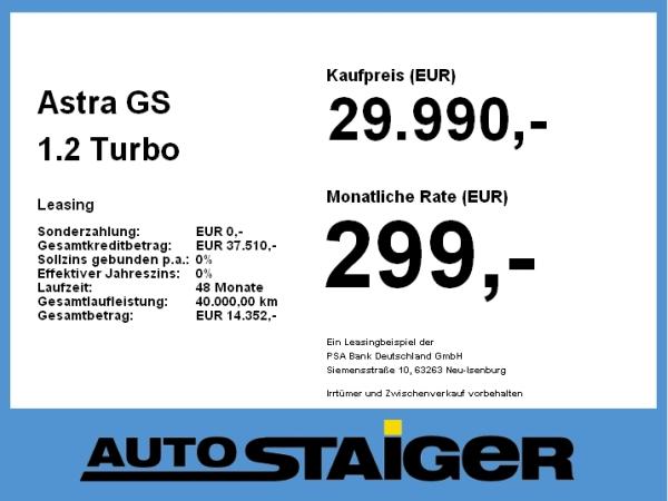 Opel Astra GS 1.2 Turbo **Gewerbehammer**