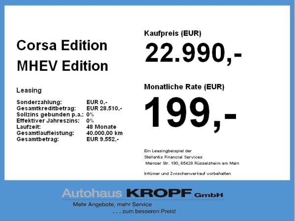 Opel Corsa Edition MHEV **Gewerbehammer**