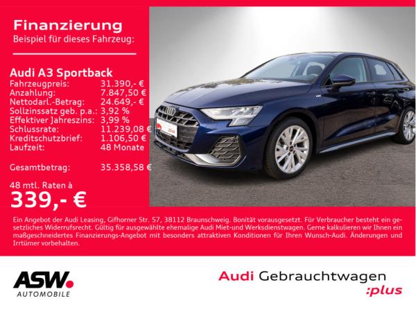 Audi A3 Sportback S line 35TDI Stronic NAVI LED ACC // Sofort verfügbar!!!