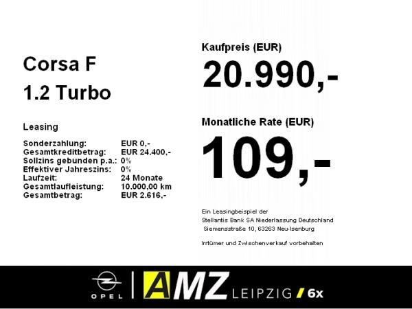 Opel Corsa F 1.2 Turbo Edition LED+SHZ+PDC+Facelift