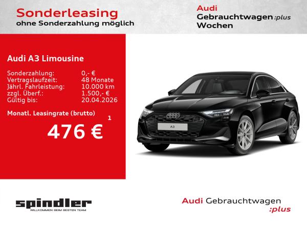 Audi A3 Limousine advanced 35TDI S-tronic / Pano, AHK