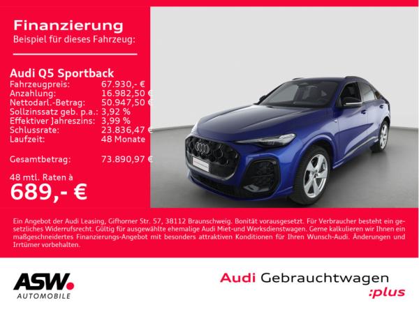Audi Q5 Sportback TDI quattro S-Line Sthzg. Matrix HUD 360° B&O/ Sofort verfügbar