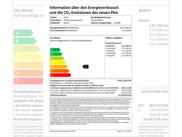 Audi Q3 Sportback S line 35 TDI S tronic #SofortVerfügbar