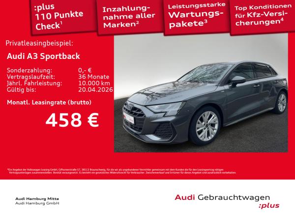 Audi A3 Sportback 35 TDI S line S tronic Navi Kamera Sitzhzg