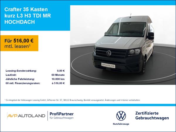 Volkswagen Crafter 35 Kasten kurz L3 H3 TDI MR HOCHDACH