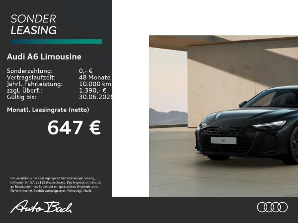 Audi A6 Limousine edition one e-hybrid qu. AHK/ S-Interieur rot/ Ambiente pro