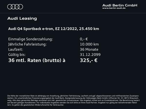 Audi Q4 e-tron Q4 Sportback e-tron 35 PDC RFK NAVI VIRTUAL