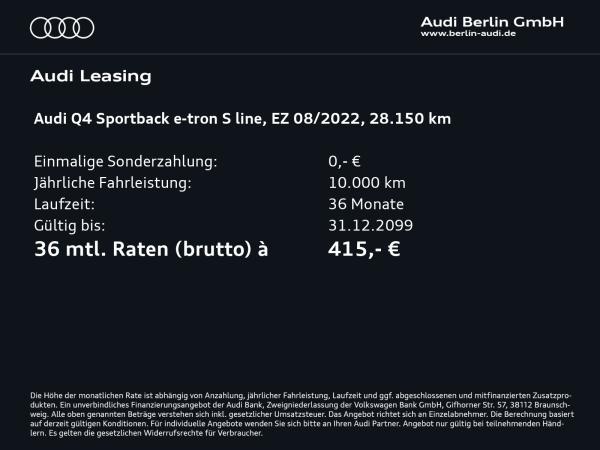 Audi Q4 e-tron Q4 Sportback 35 e-tron MATRIX RFK NAVI HUD