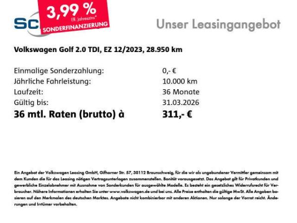 Volkswagen Golf VIII 2.0 TDI *Life* DSG 🚨Bitte Beschreibung lesen🚨