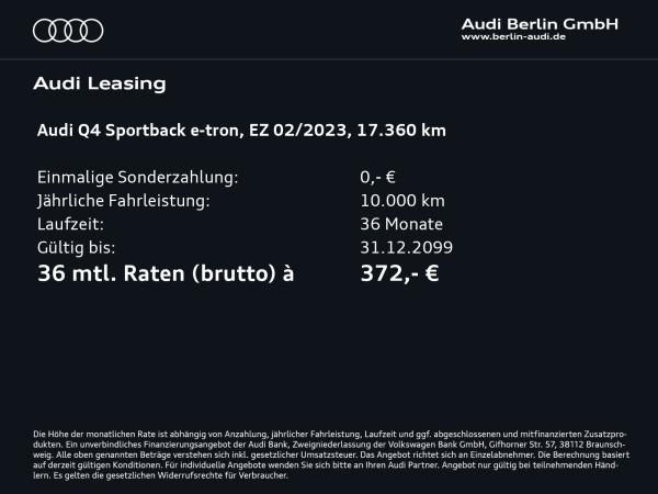 Audi Q4 e-tron Q4 Sportback 35 e-tron LED NAVI PDC VIRTUAL