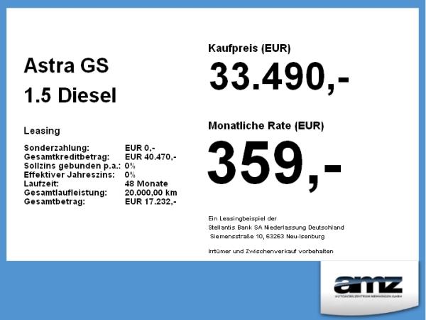 Opel Astra GS 1.5 Diesel